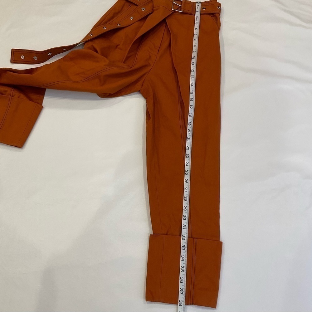 Proenza Schouler Belted Straight Pants in Cuffs Size 0 XSmall - Picture 13 of 16
